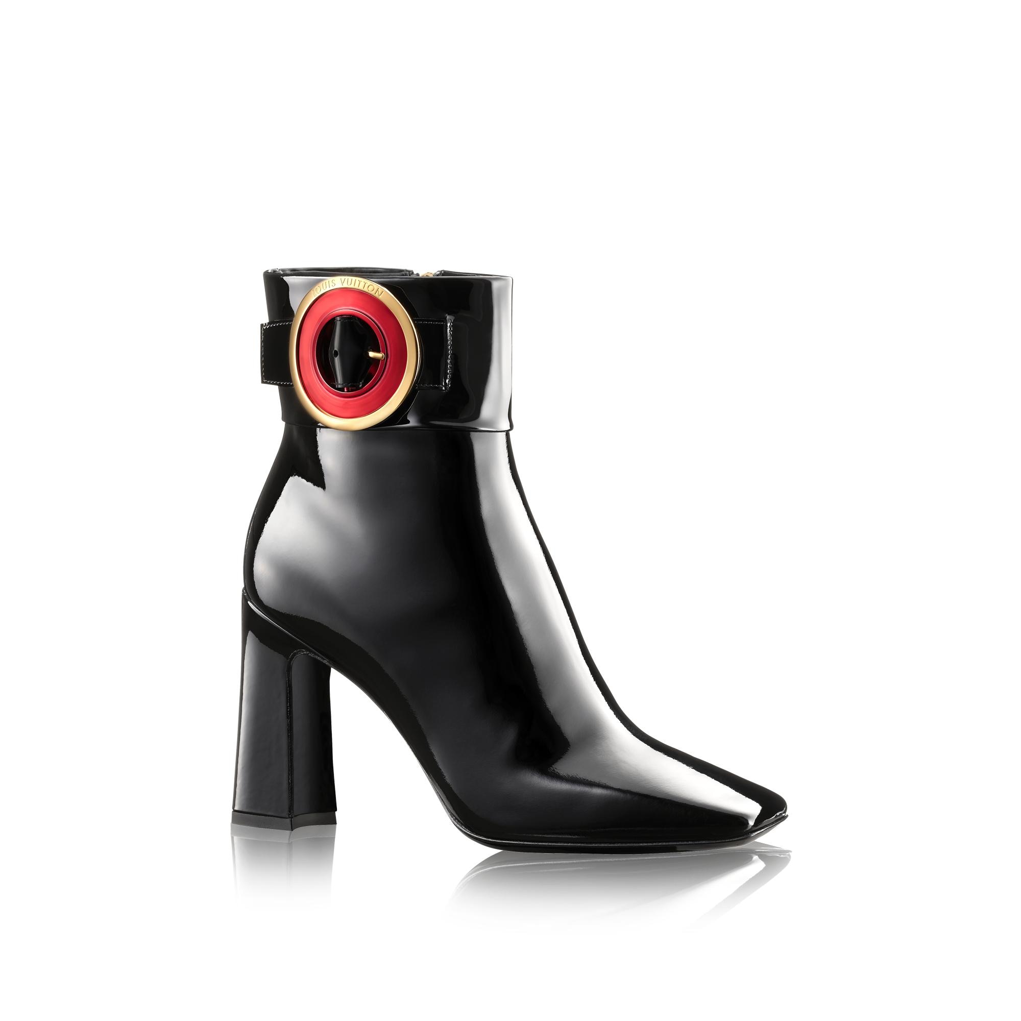 vinyl ankle boots