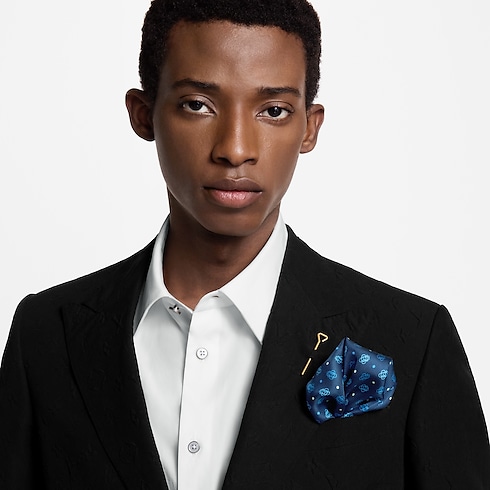 Vivienne Outline Pocket Square S00 in Men's Accessories Ties and Pocket Squares collections by Louis Vuitton (Product zoom)