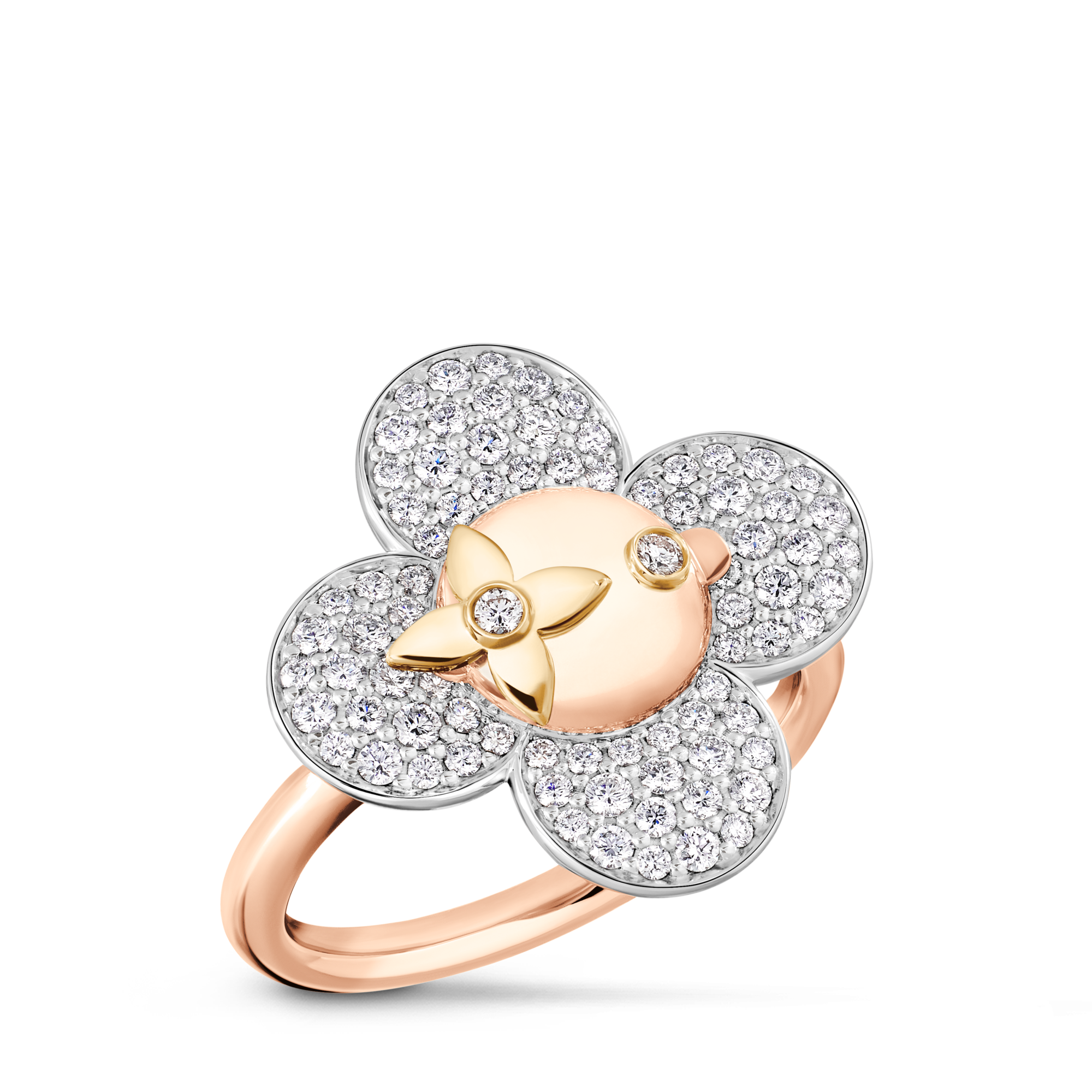 Vivienne Ring, 3 Golds and Diamonds  in Jewelry