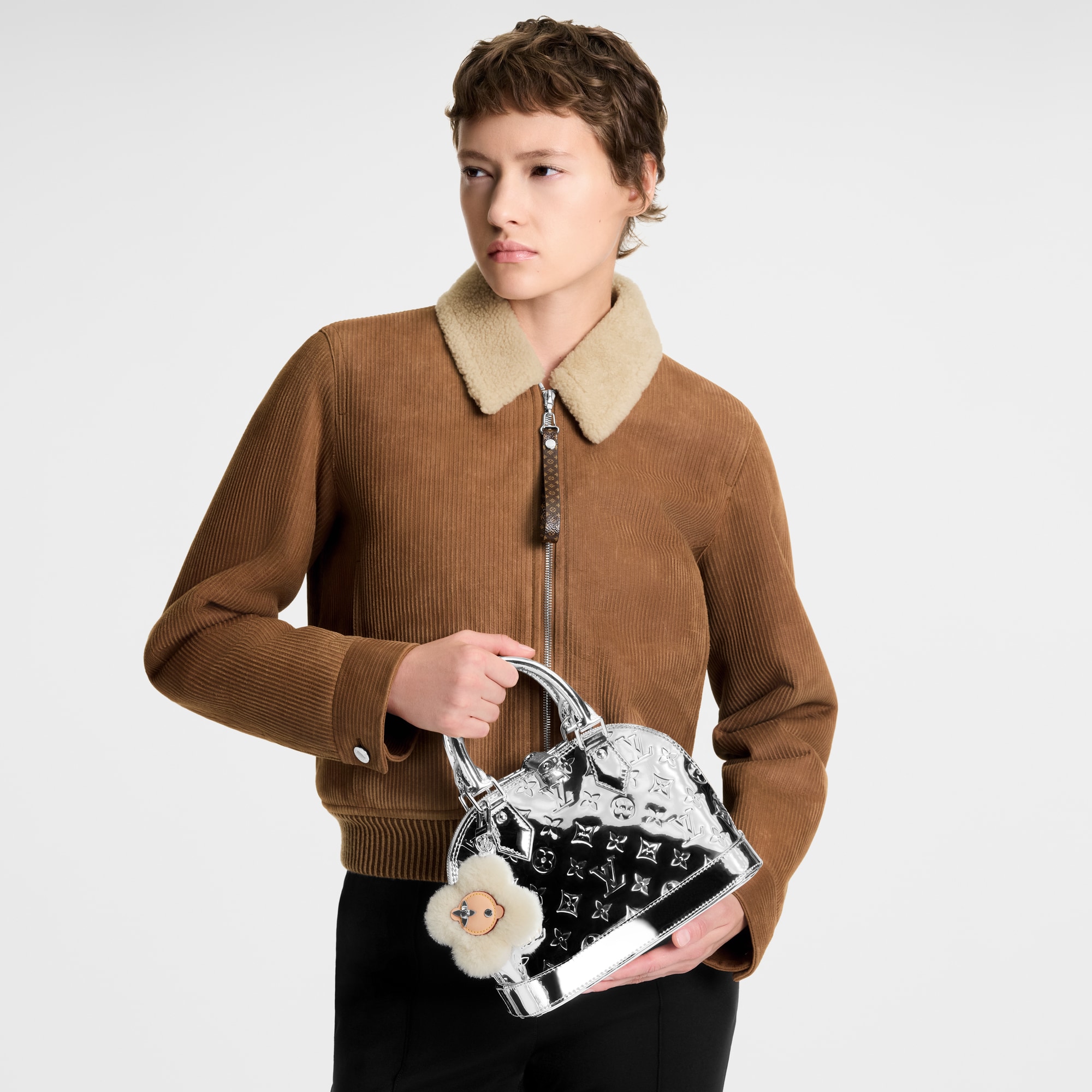 Vivienne Shearling  Bag Charm S00 in Women