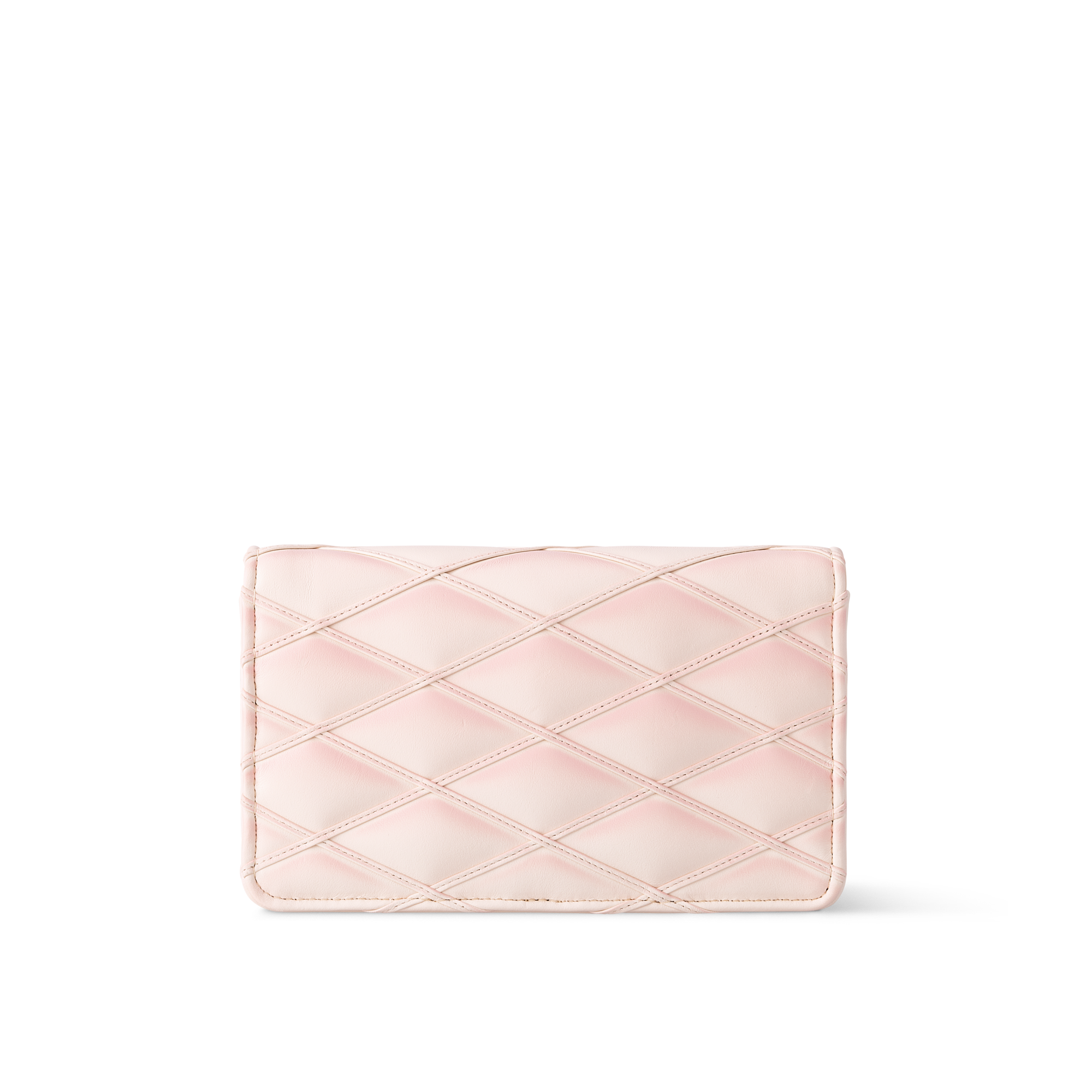 Wallet On Chain GO-14 Malletage Leather in Women