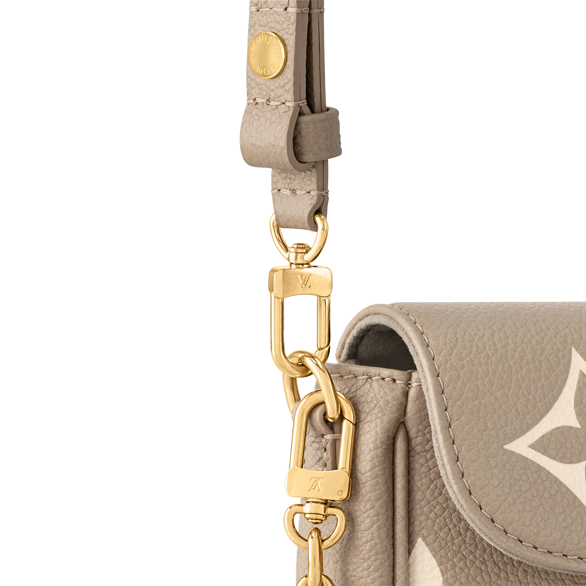 Wallet On Chain Ivy Bicolor Monogram Empreinte Leather in Women