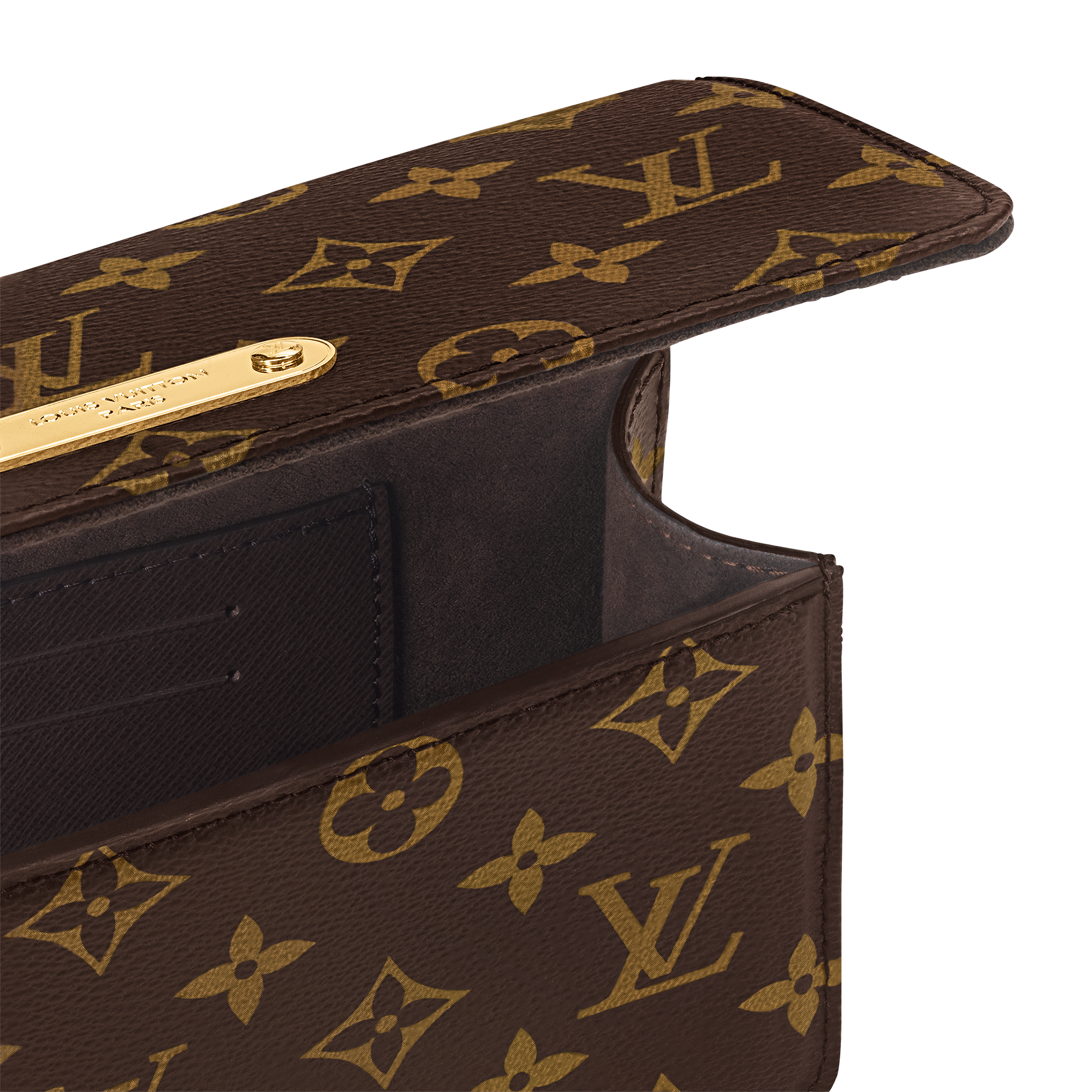 Wallet On Chain Lily Monogram Canvas in Women