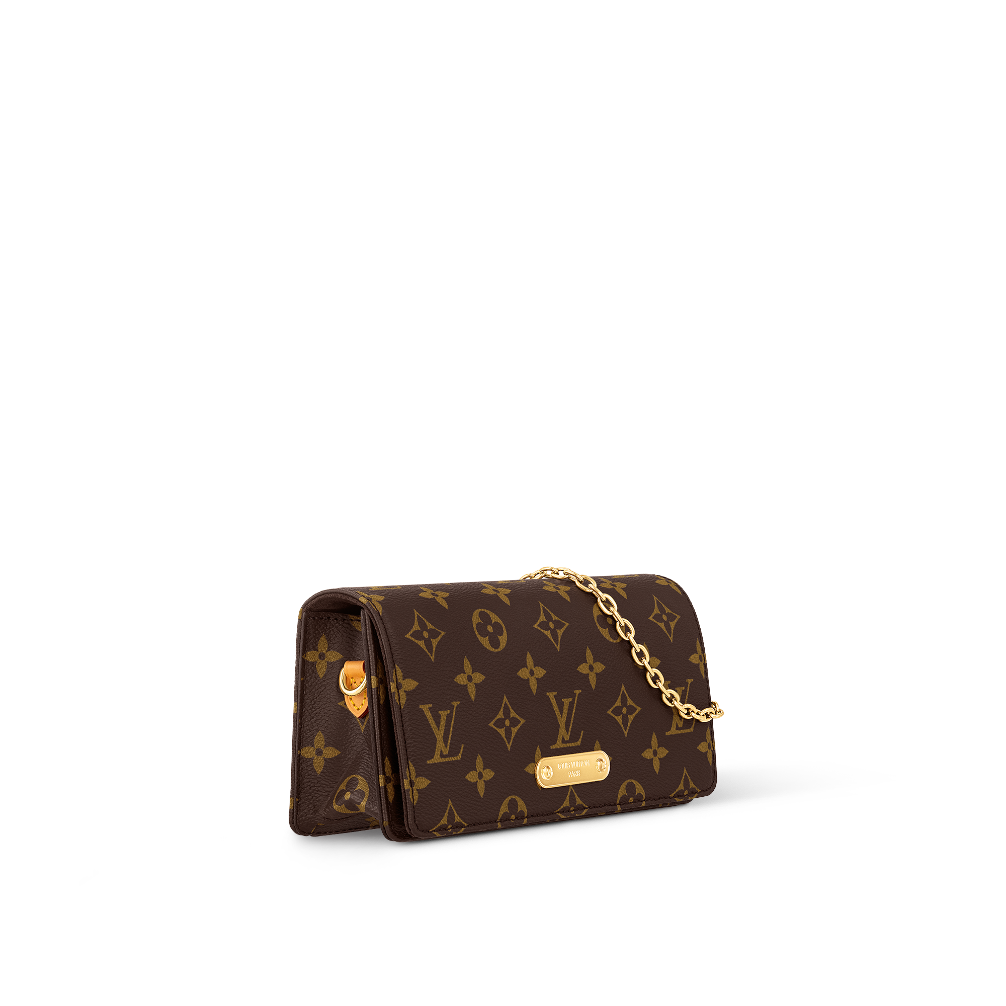 Wallet On Chain Lily Monogram Canvas in Women
