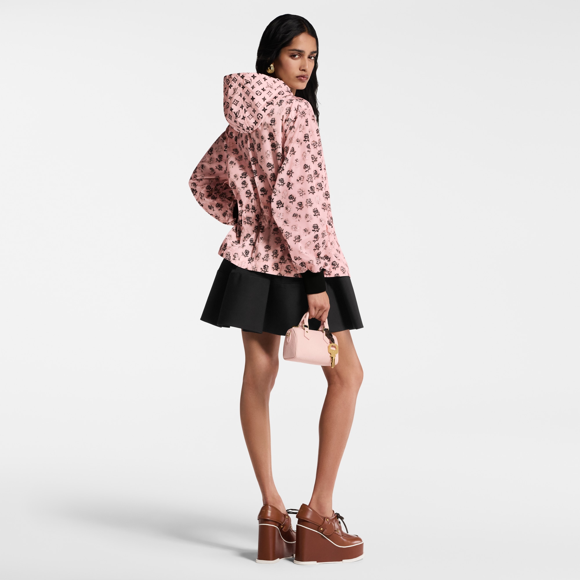 Washed Floral Parka  in Women