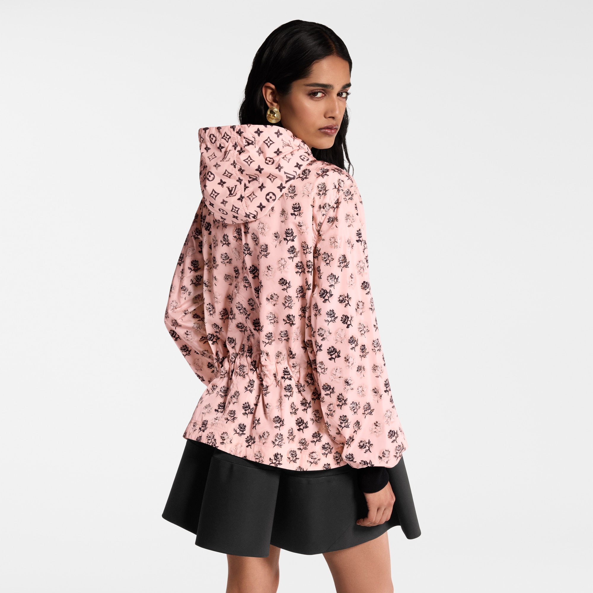 Washed Floral Parka  in Women