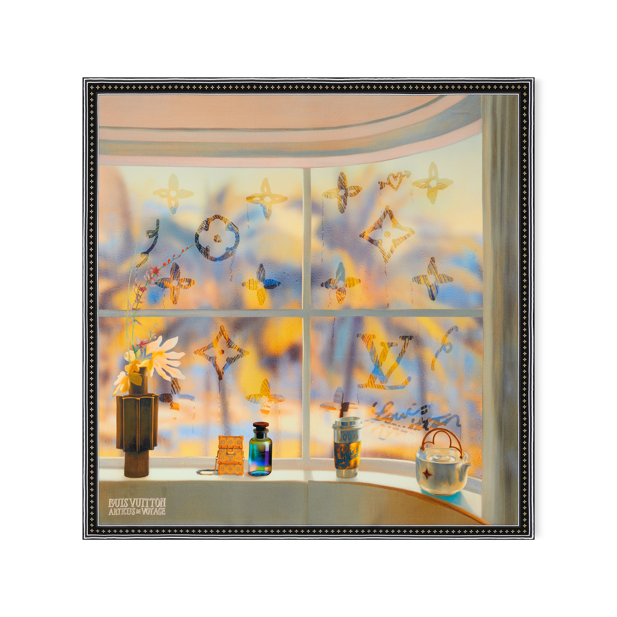 Window View Silk Square S00 in Men