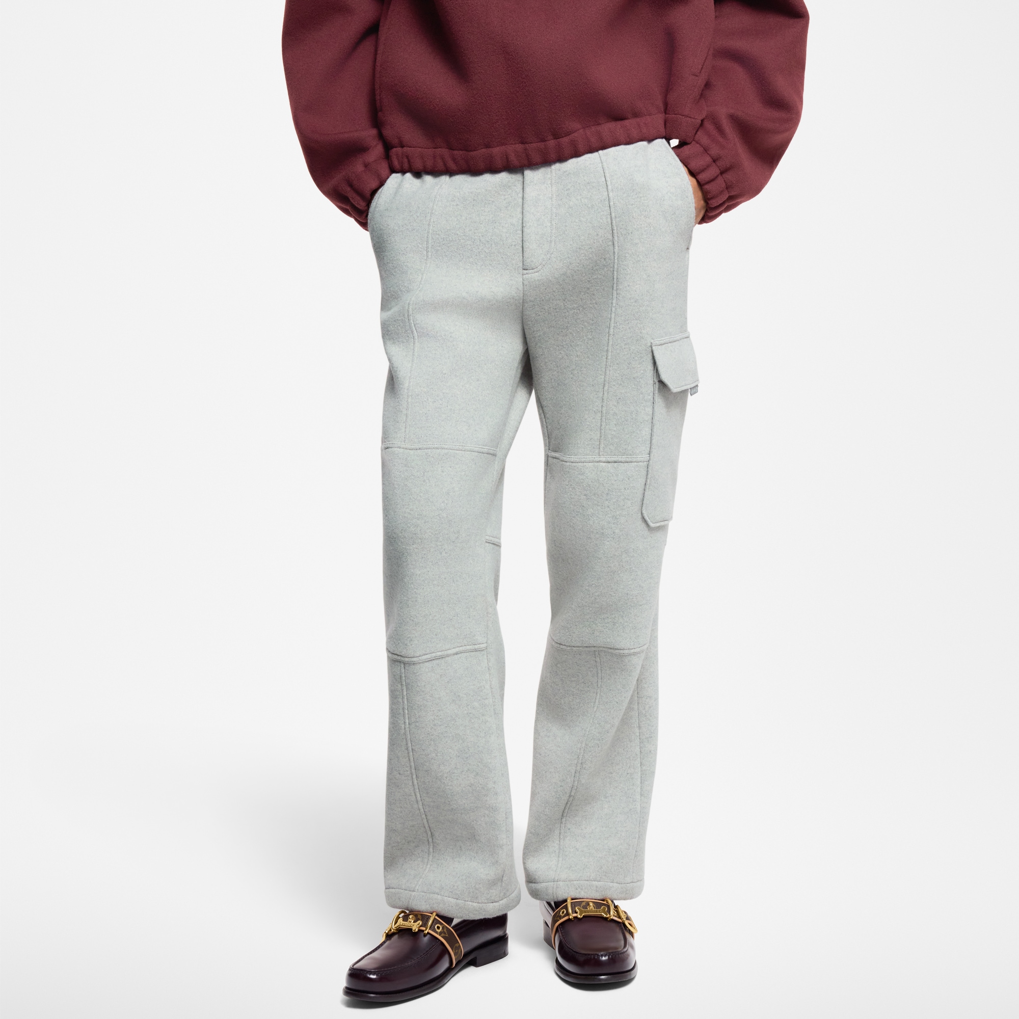 Wool Cargo Pants  in Men