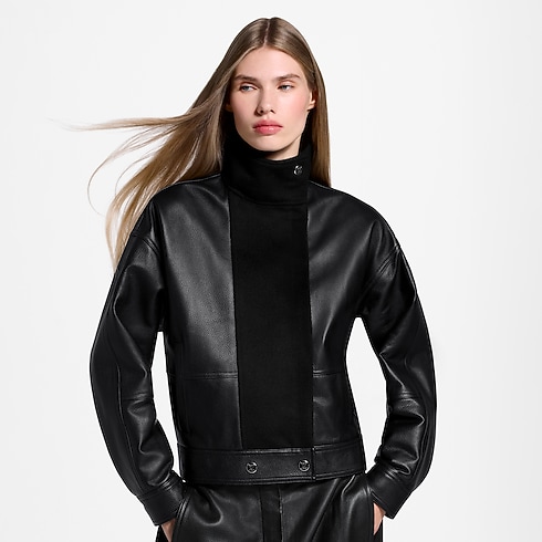 Wool Insert Biker Jacket in Women's Ready-to-Wear Coats and Jackets collections by Louis Vuitton (Product zoom)