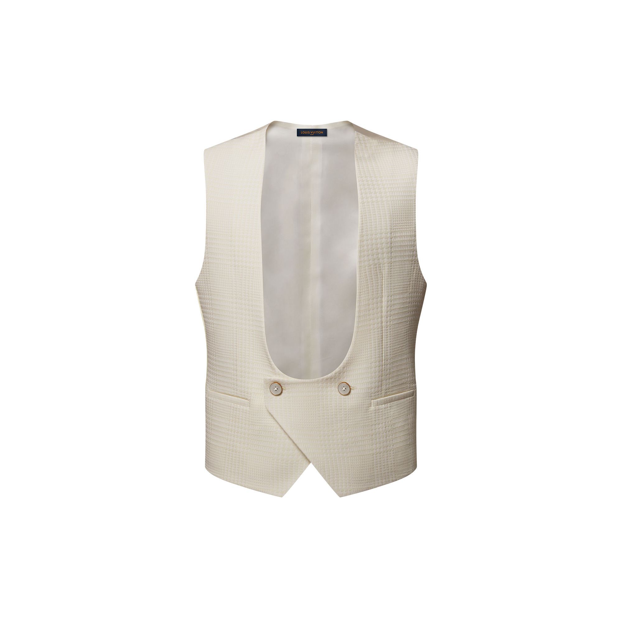 Wool-Silk Blend Evening Waistcoat  in Men