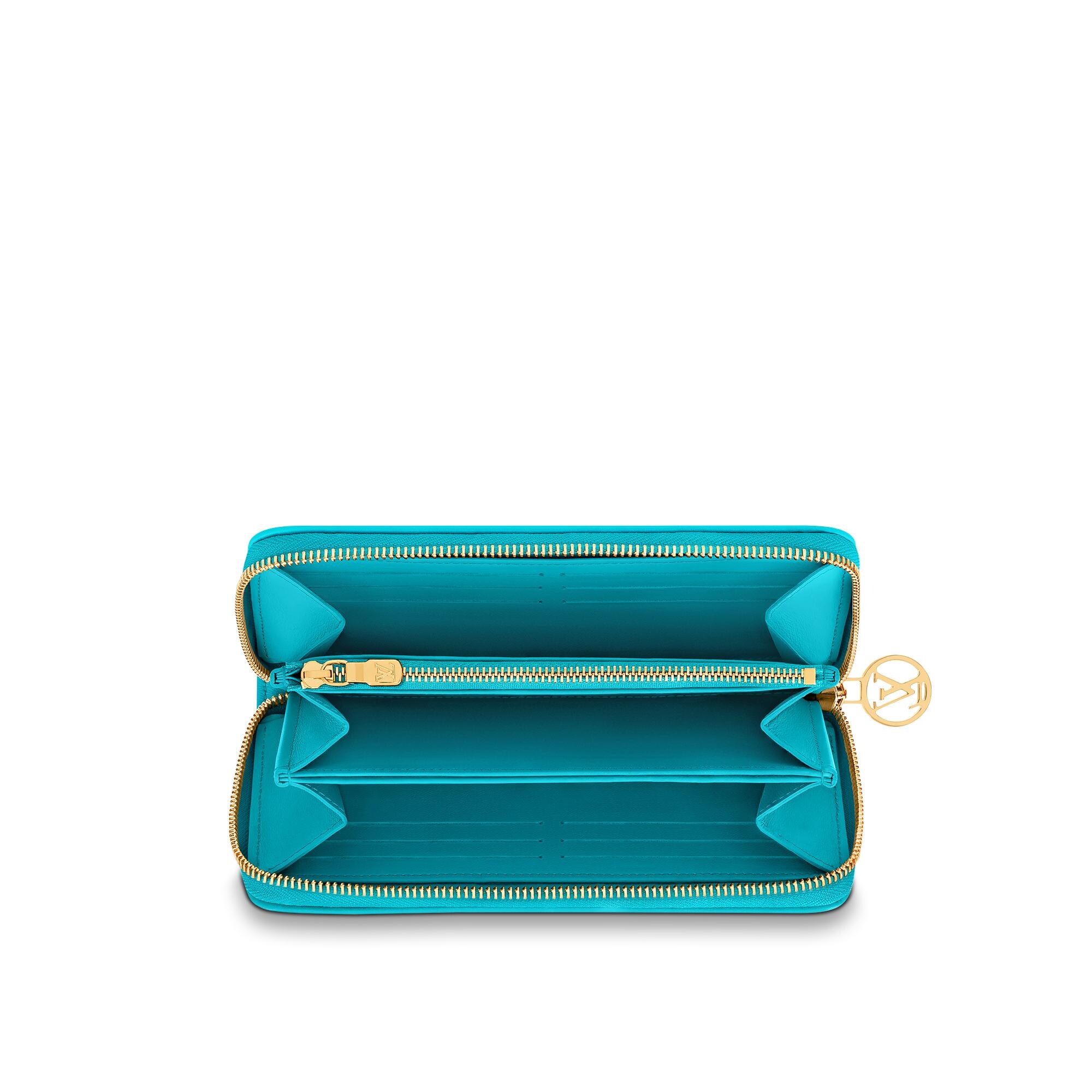 louis vuitton turquoise wallet