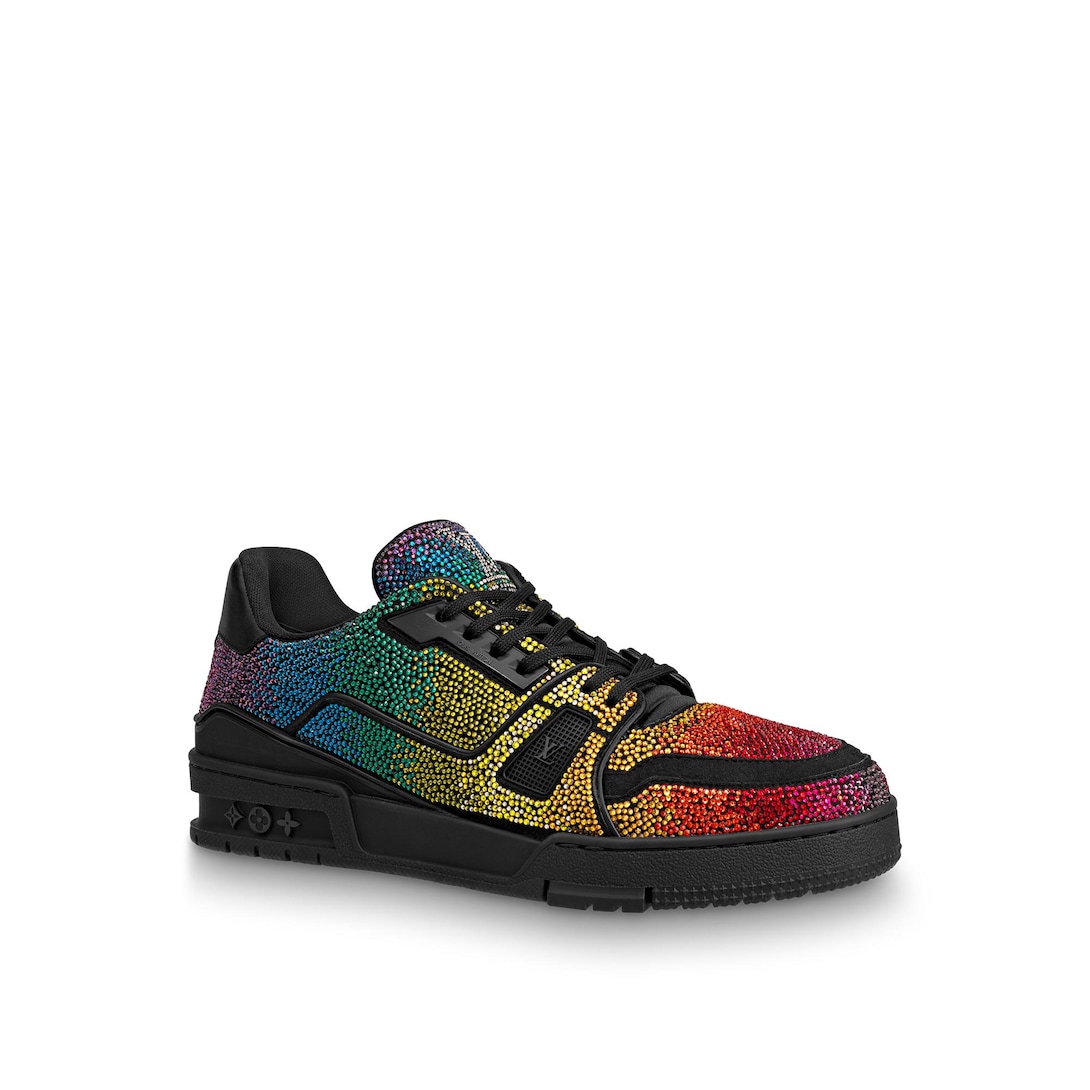 louis vuitton rainbow trainers