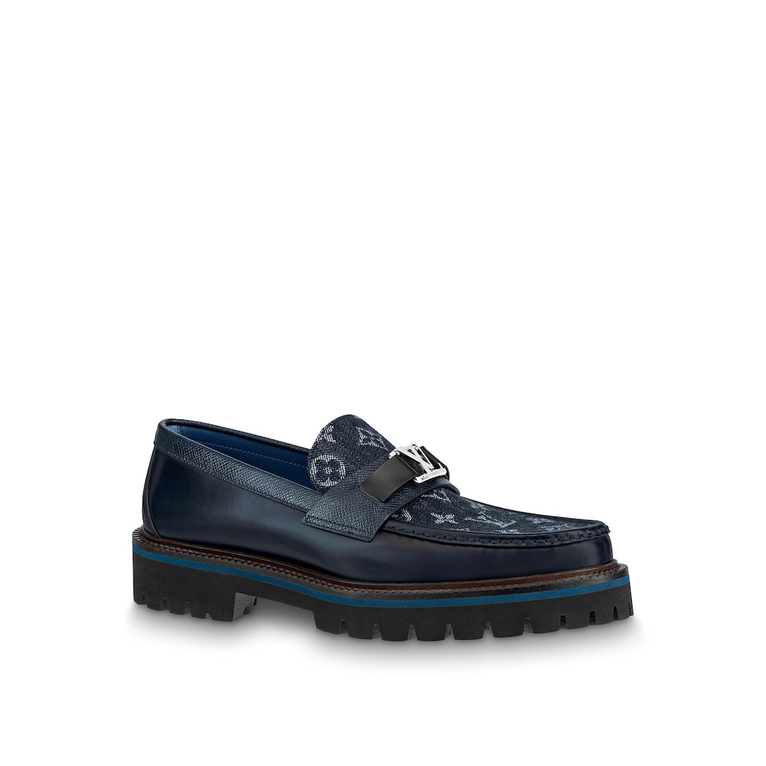 louis vuitton studded loafers