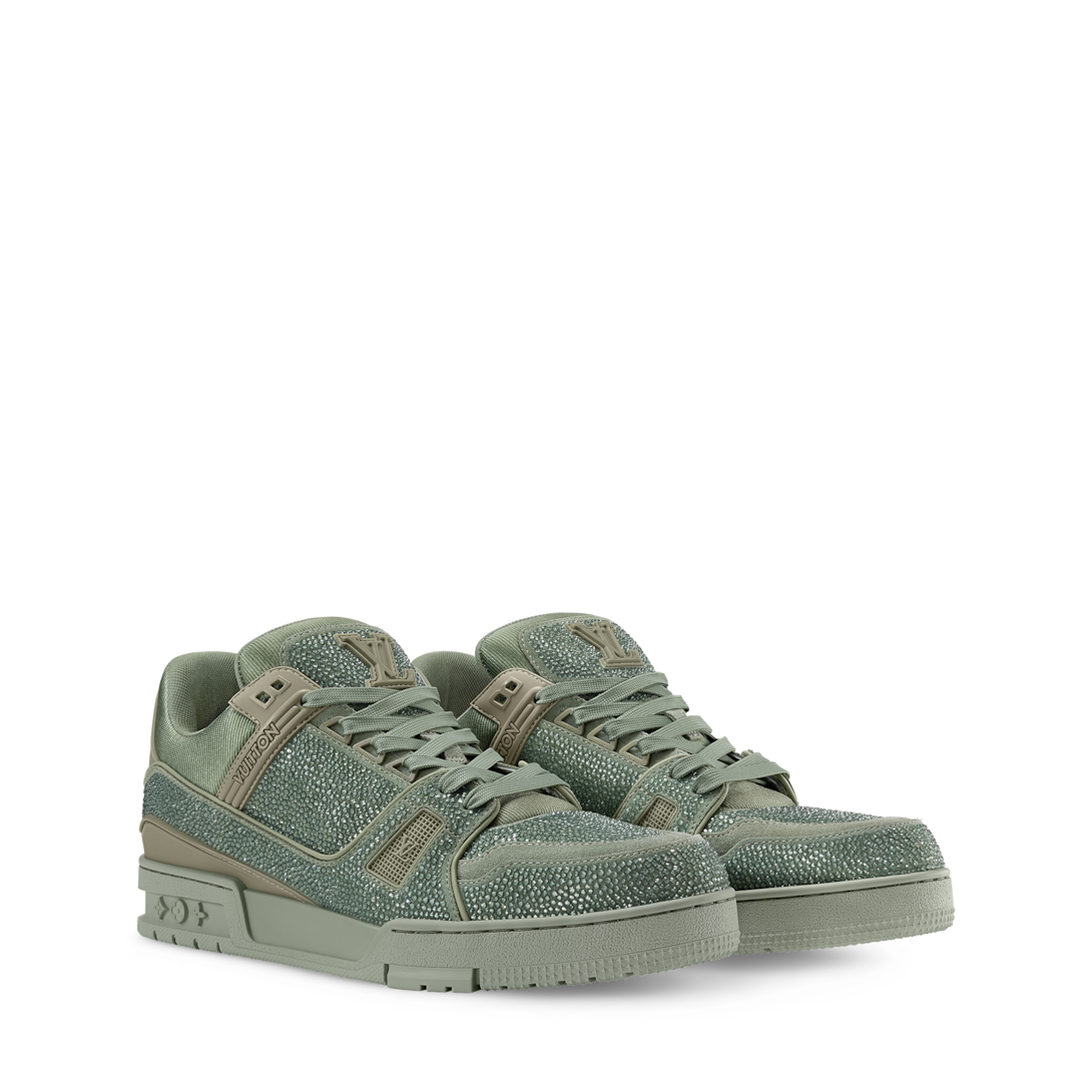 louis vuitton green sneakers