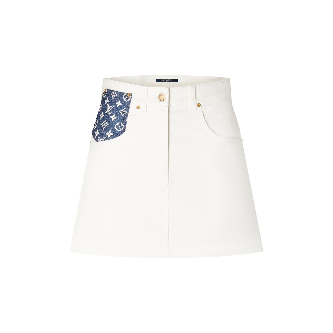 Monogram Pocket Mini Skirt - Ready to 