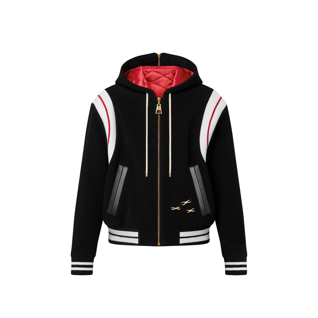 red louis vuitton bomber jacket