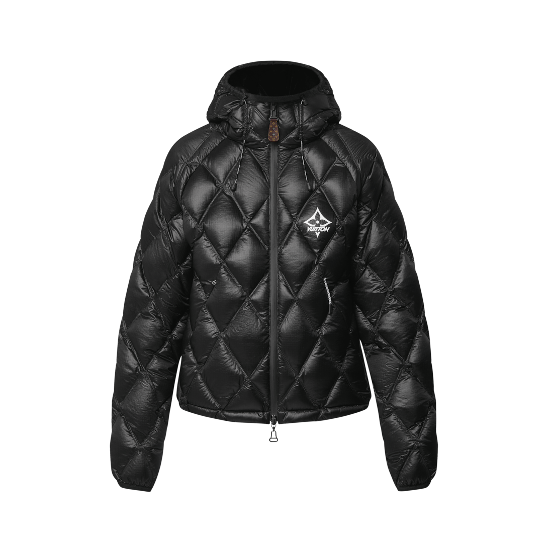 lv black puffer jacket