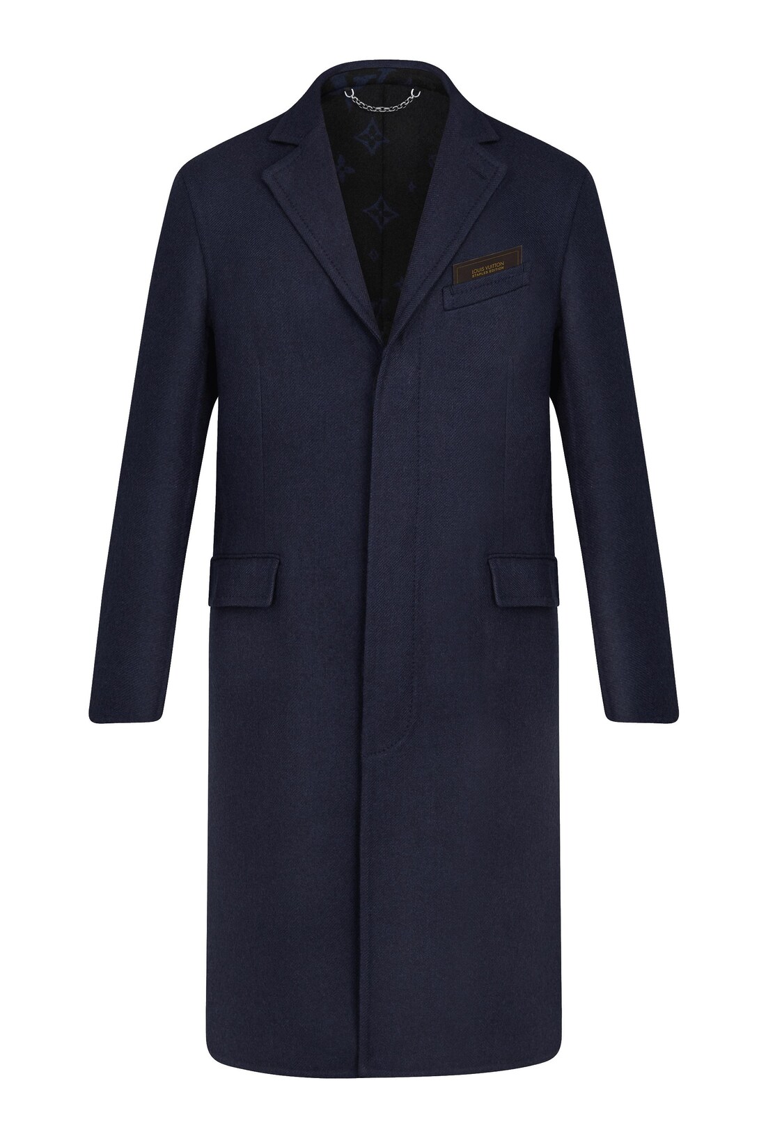 louis vuitton double face monogram coat