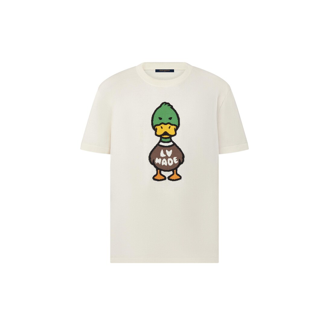 Intarsia Jacquard Duck Short-Sleeved Crewneck - Ready to Wear | LOUIS  VUITTON