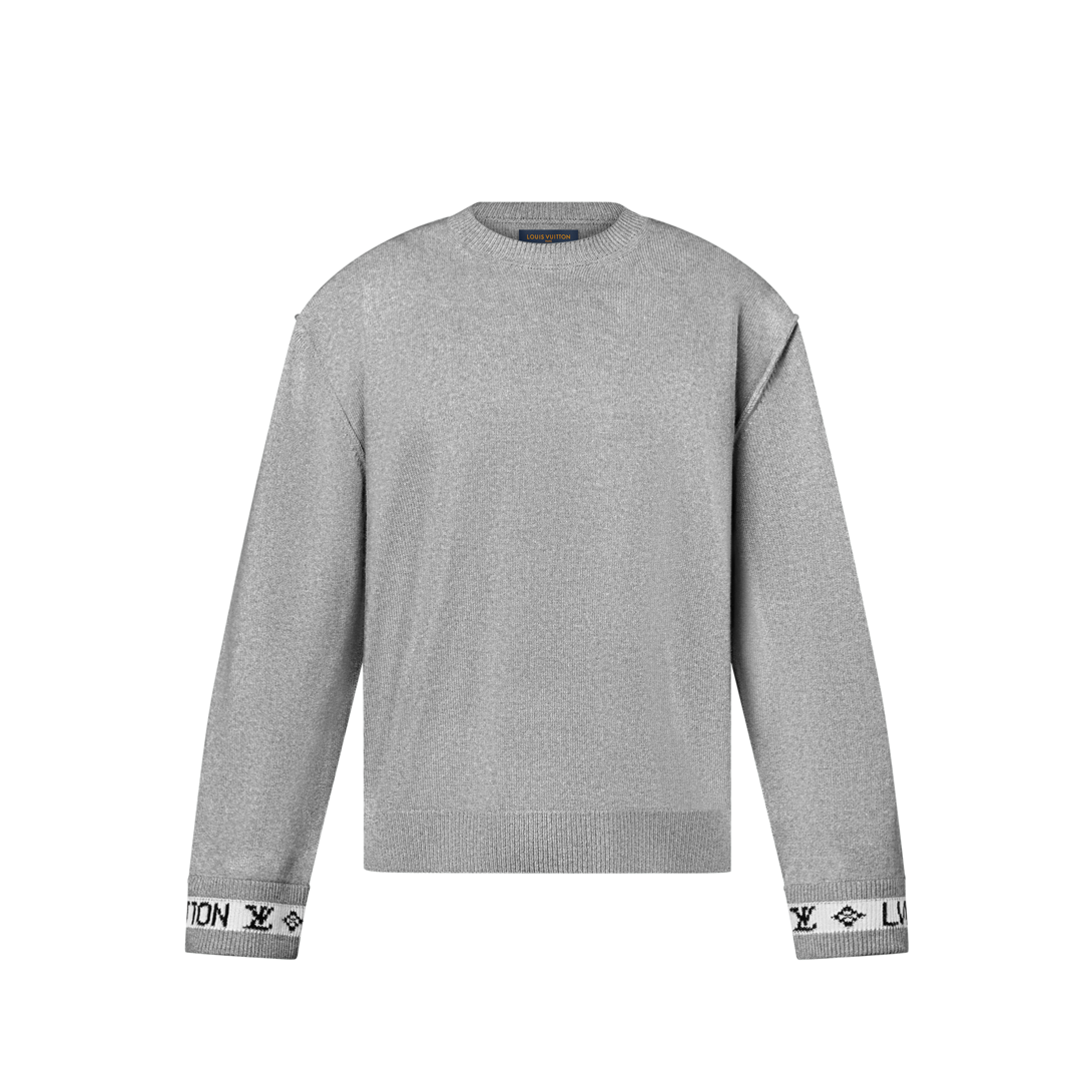 lv cuffs cashmere crewneck