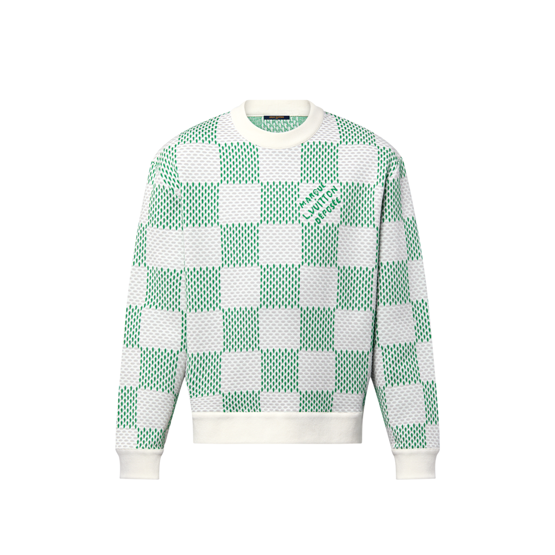 Damier Cotton Sweatshirt - Ready to Wear | LOUIS VUITTON