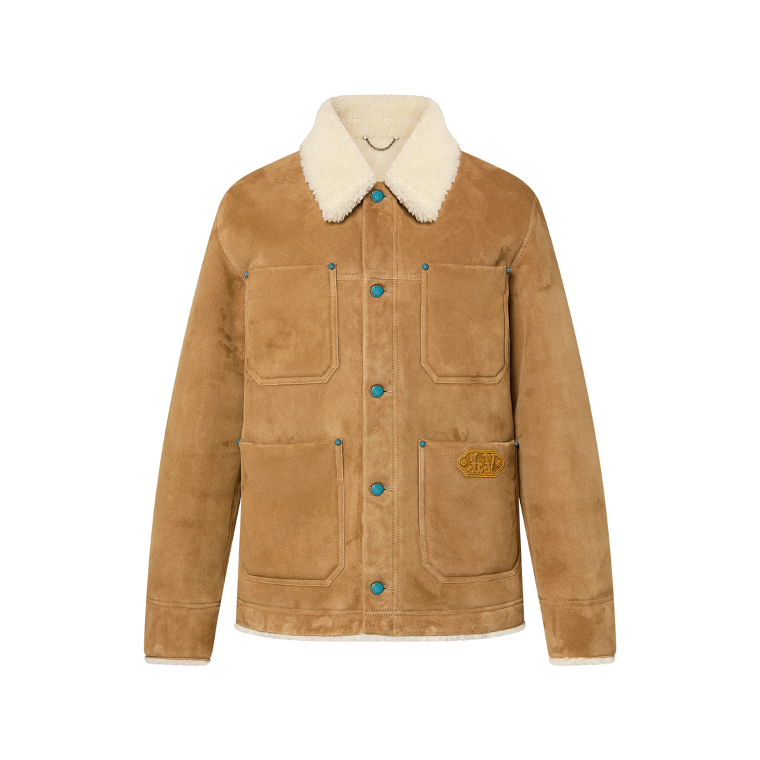 louis vuitton sheepskin coat
