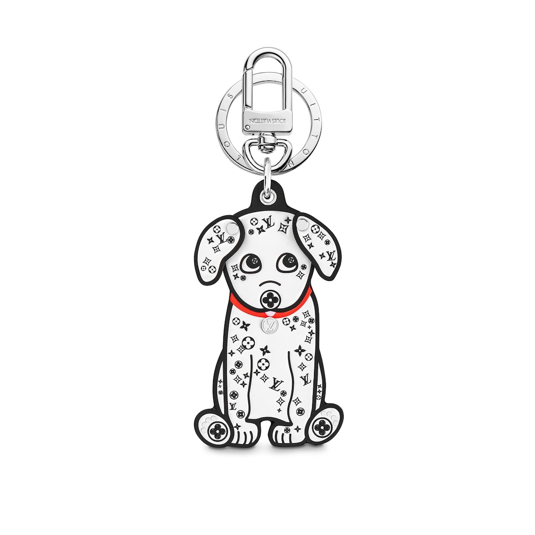 louis vuitton dog bag charm and key holder