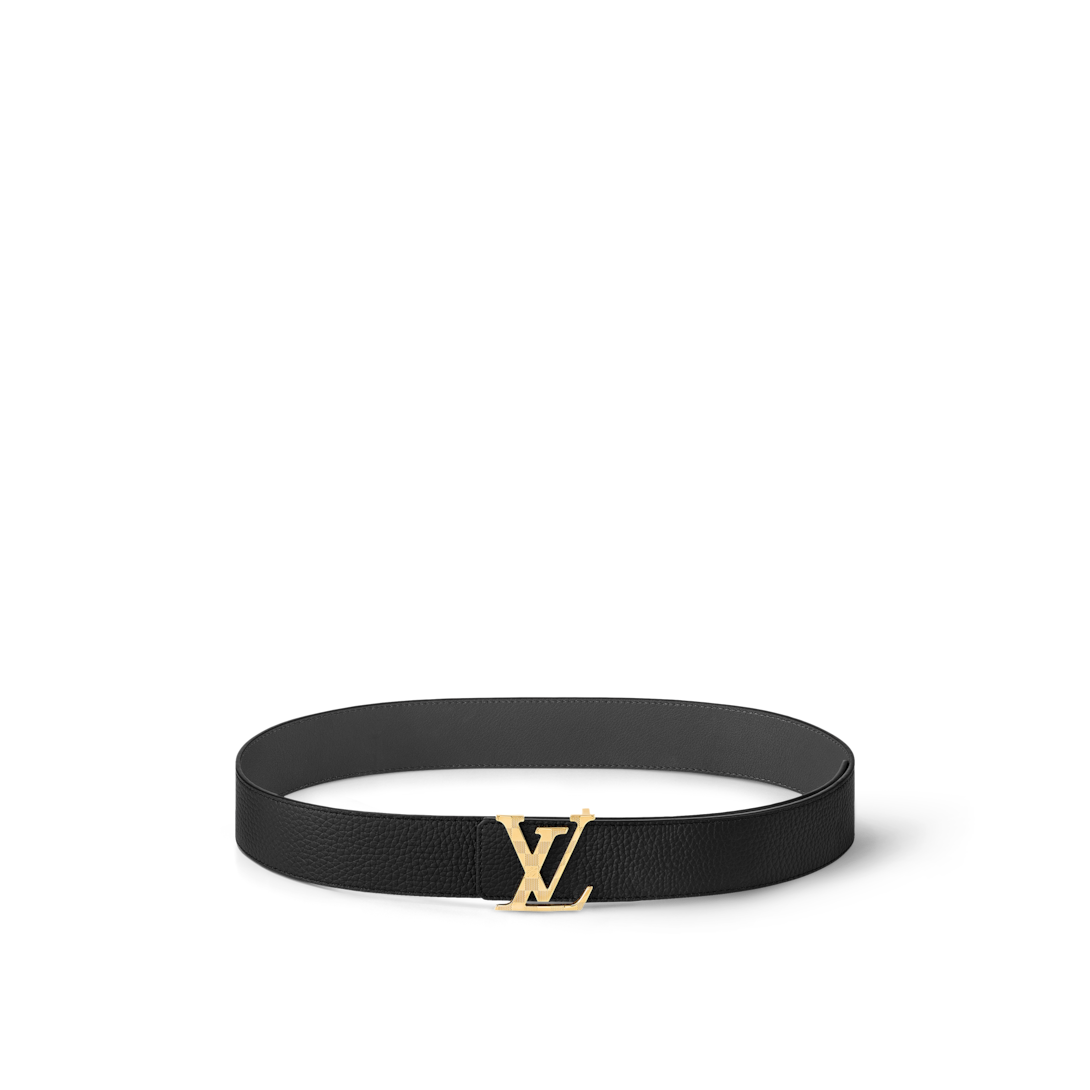 louis vuitton belt black gold