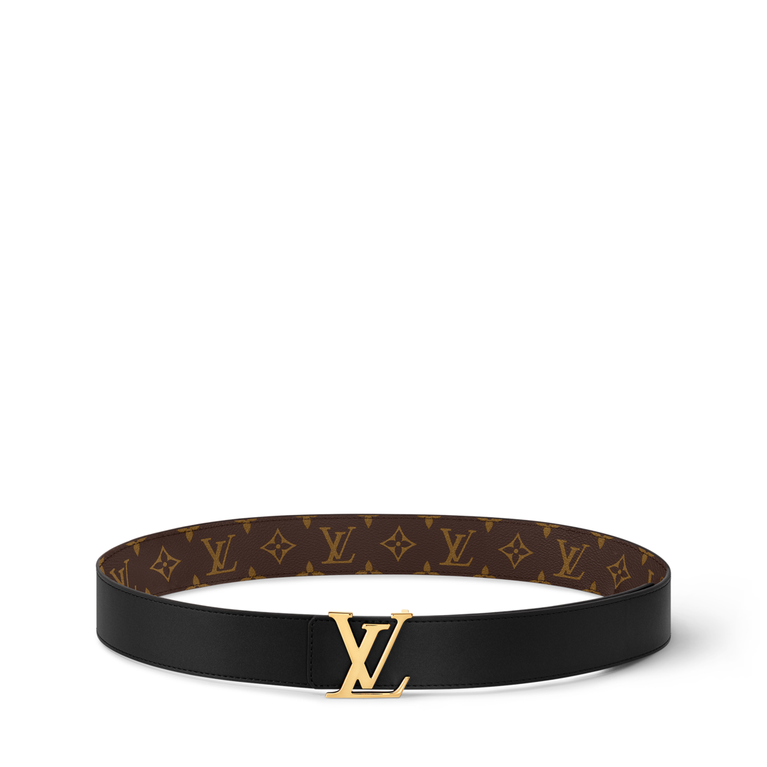 black and gold louis vuitton belt