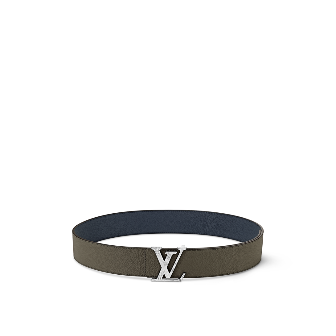 louis vuitton belt black and blue