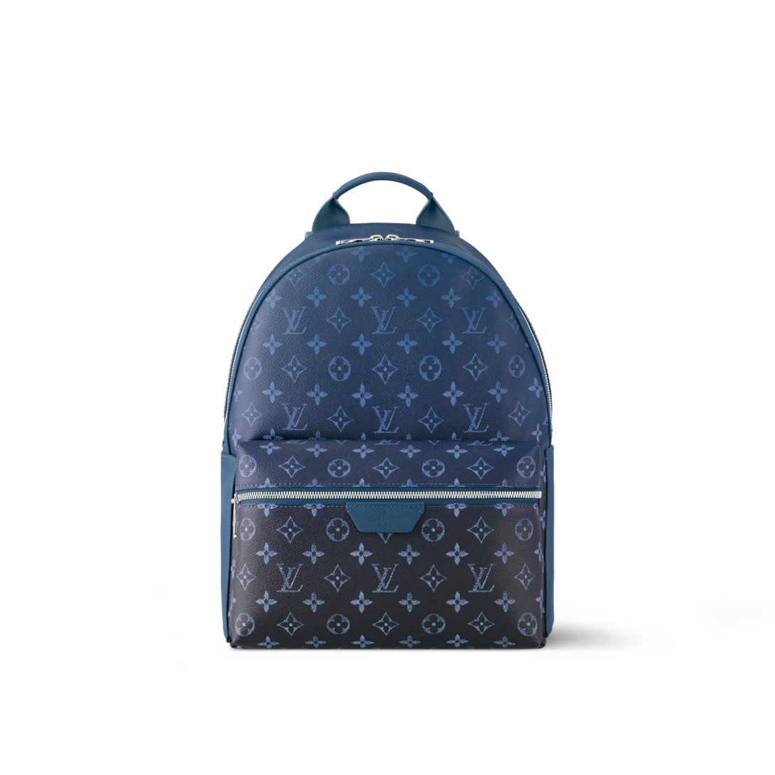 louis vuitton backpack blue and white