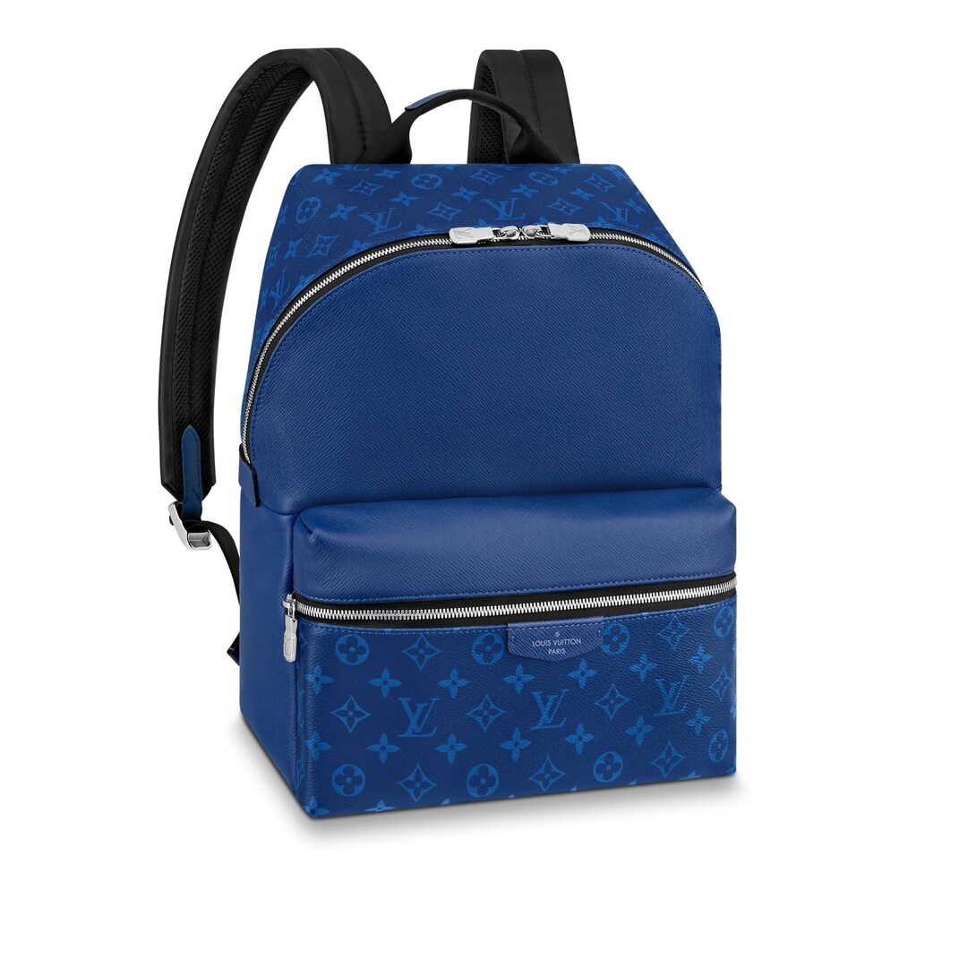 louis vuitton backpack blue red white