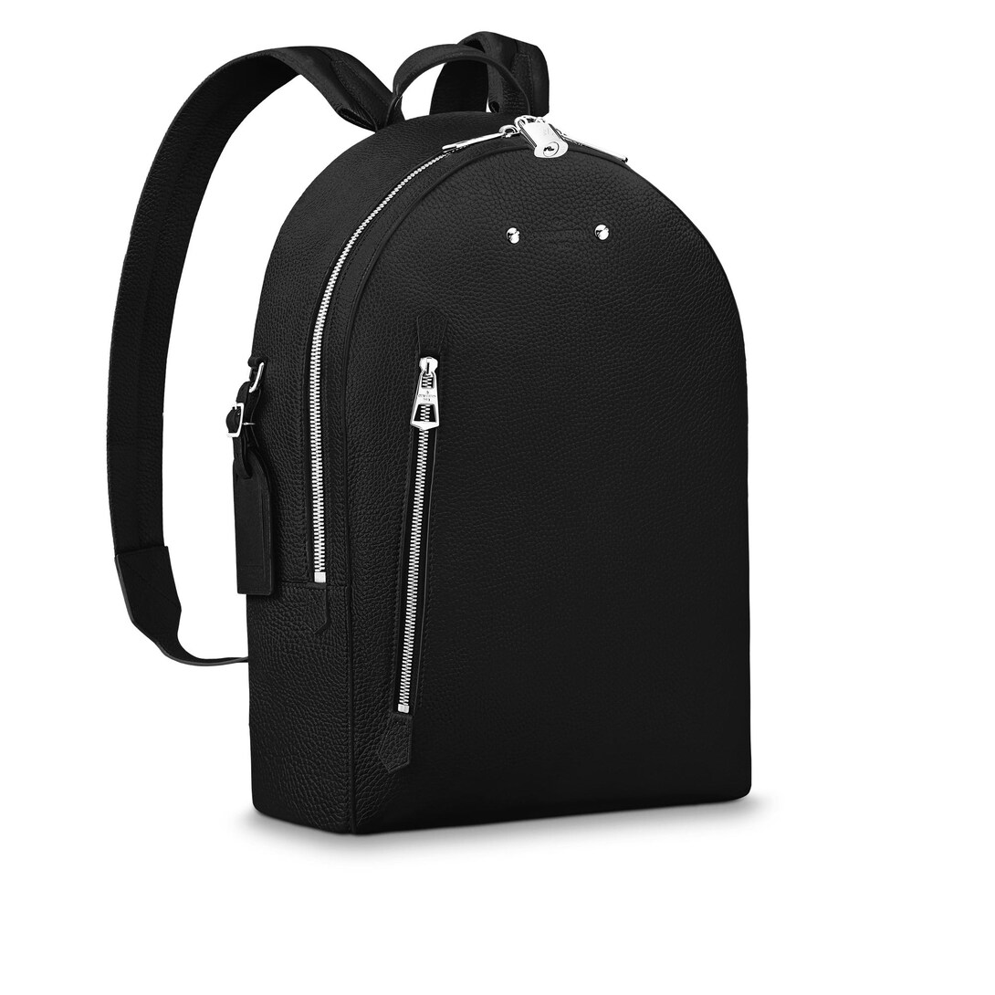 louis vuitton black and grey backpack