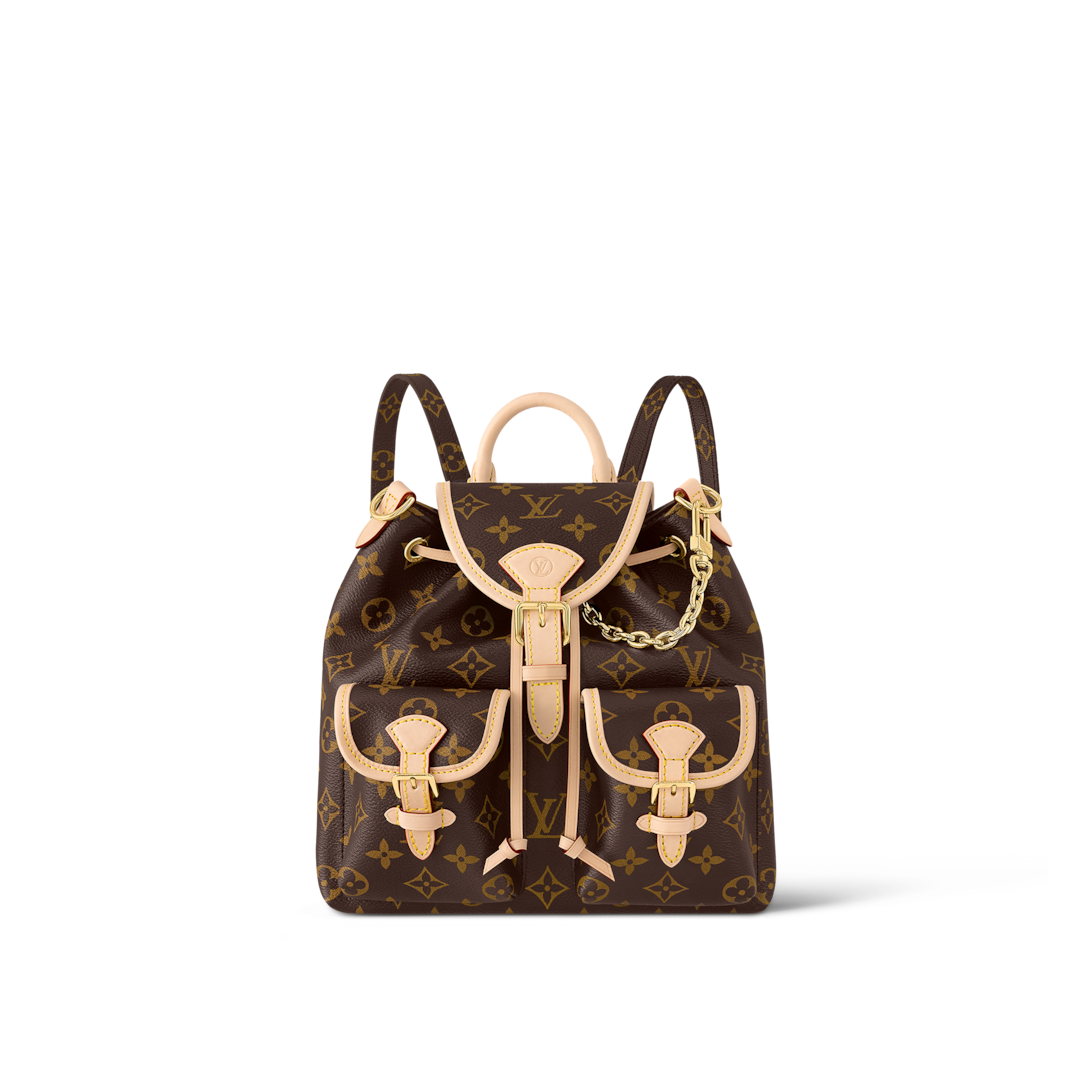 free louis vuitton backpack mini Palm Springs Monogram REDELUXE Top zip closure Louis Vuitton Mini Backpack -