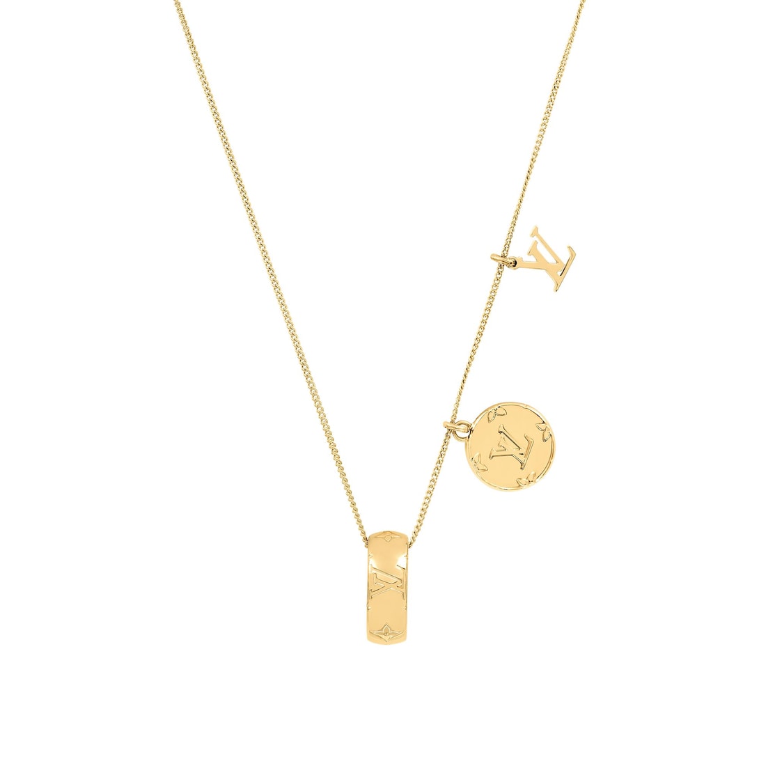 louis vuitton necklace monogram