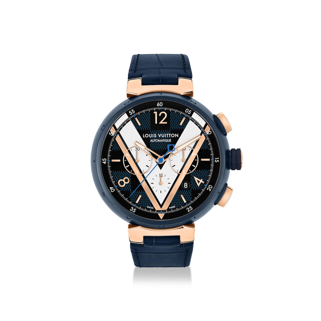 louis vuitton tambour damier cobalt