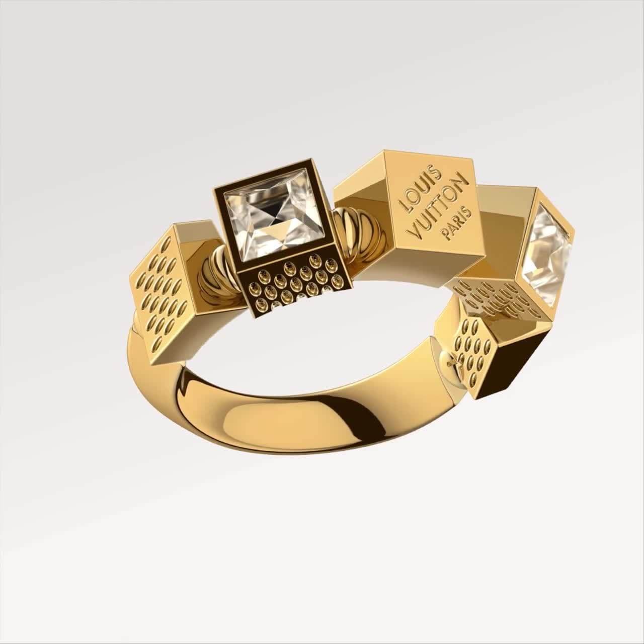 LV Cube Ring S00 - Fashion Jewelry | LOUIS VUITTON